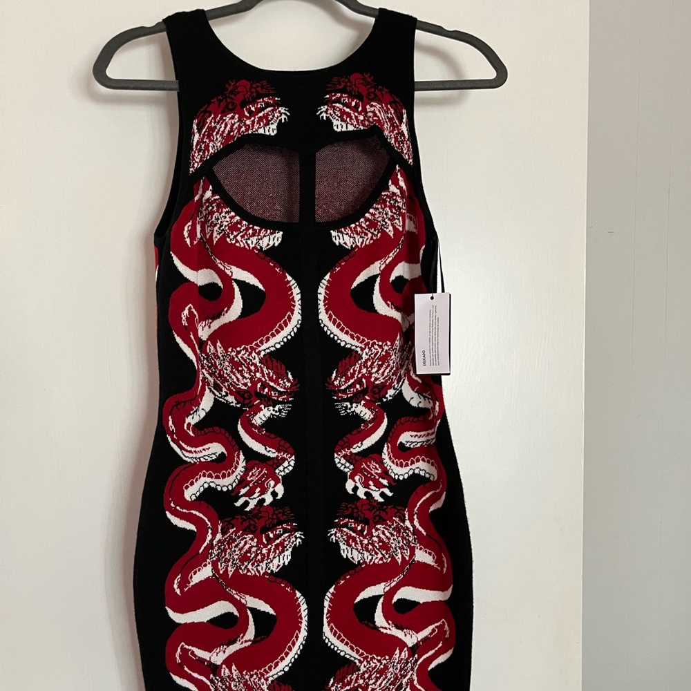 NWT guess knit dragon print dress
